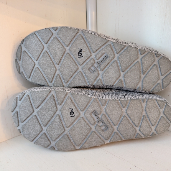 ​L.L. Bean Women's Sweater Fleece Slippers Scuff Gray Heather Size 6 M ID 504789 - Picture 5 of 5